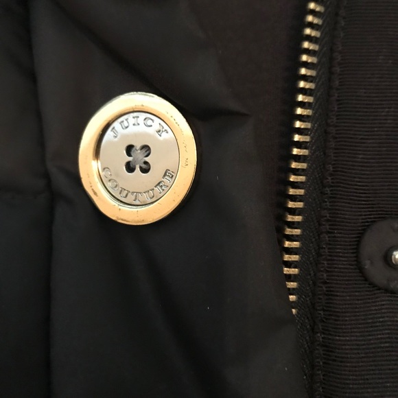 Women Juicy Couture Down Dark Brown Puffer Coat Short jacket Parka P.S Zara - Picture 5 of 7